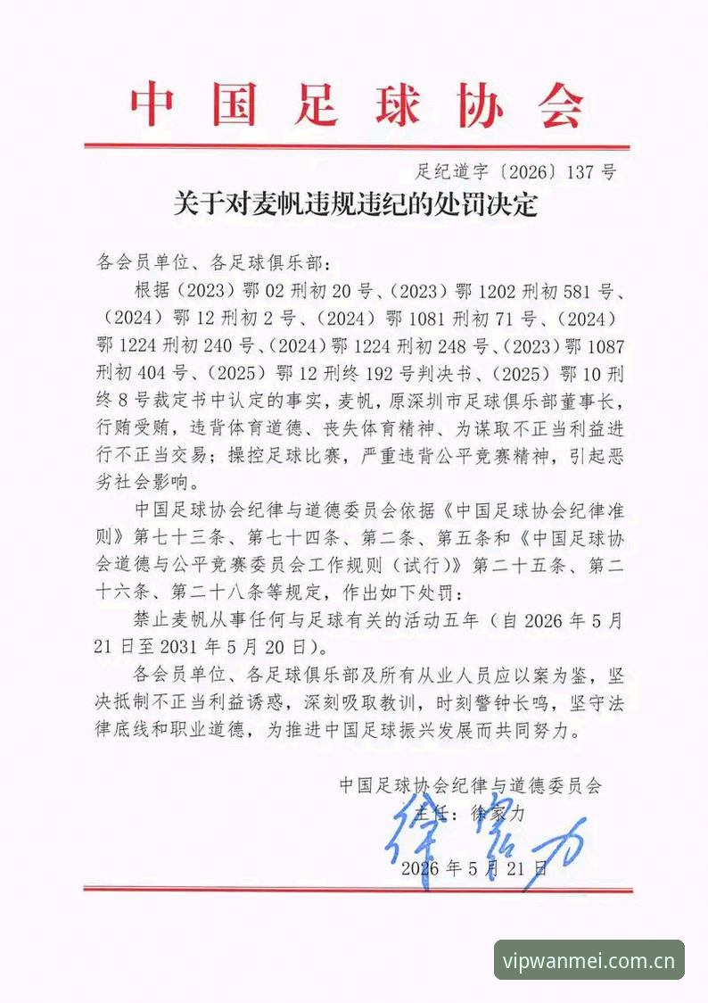 中国足协第三批禁足名单深度解读：终身禁赛与五年处罚完整指南